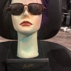 Maui Jim Women's Black and Brown Sunglasses includes Maui Jim Case